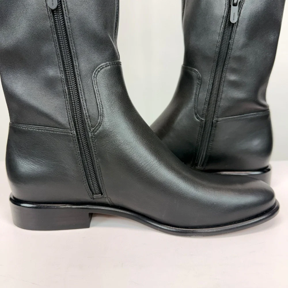 New Vince Cody Over the Knee Boot Black Sz 7.5